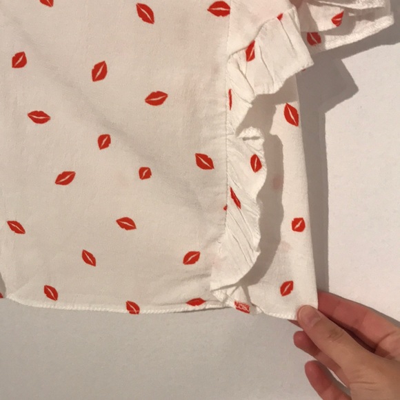 Topshop lip print blouse - Picture 3 of 8